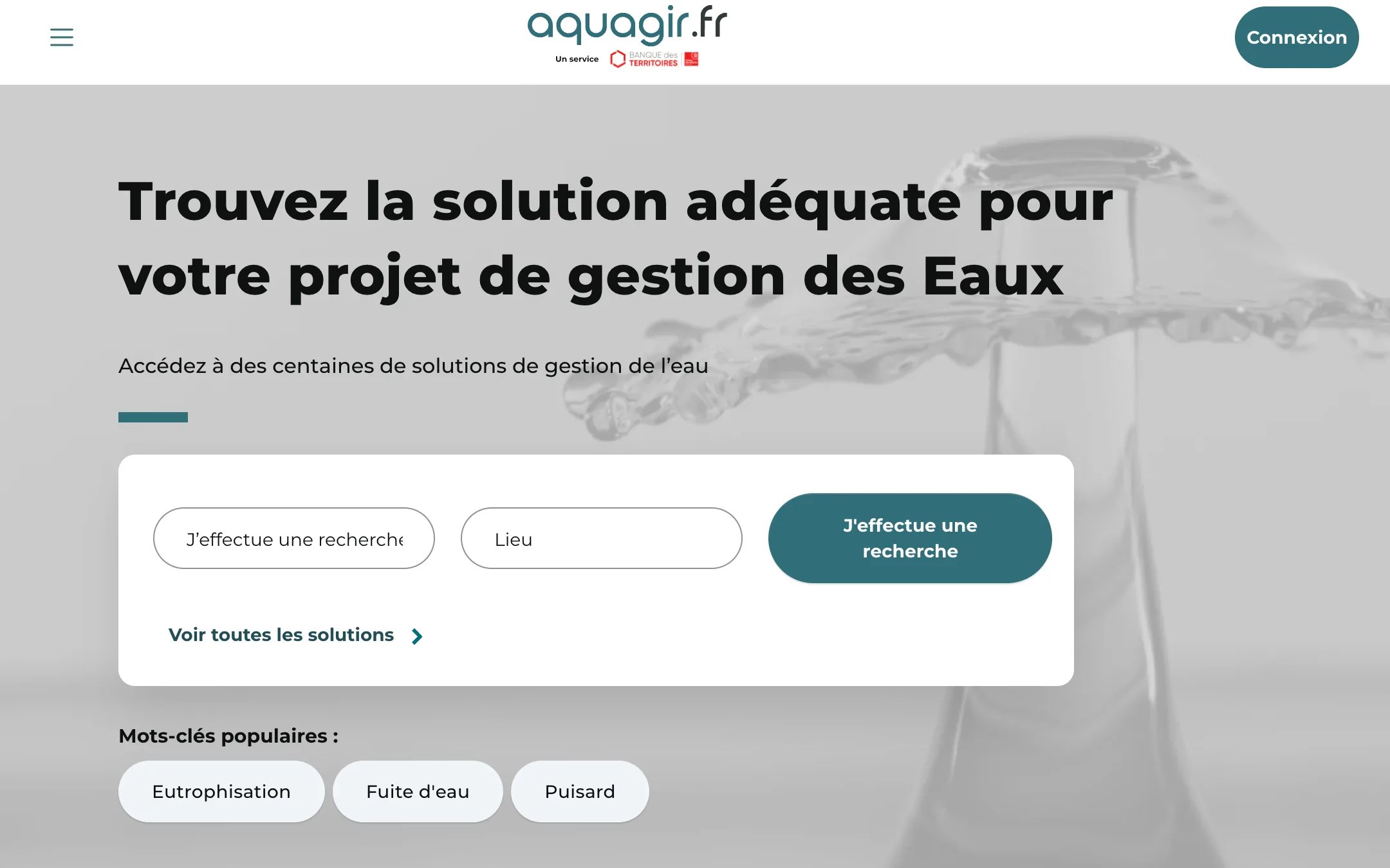 Banque des Territoires, desktop