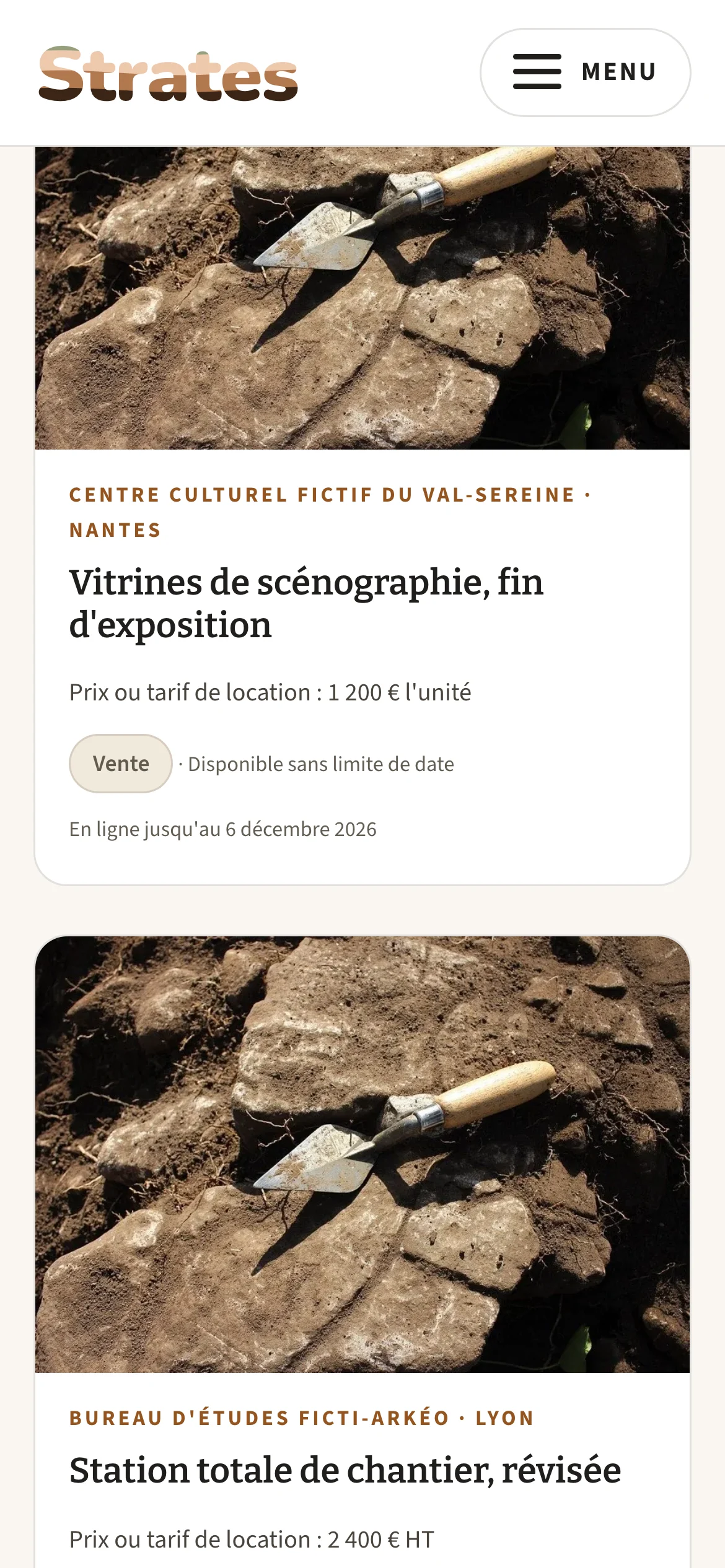 Strates, cas concret 1