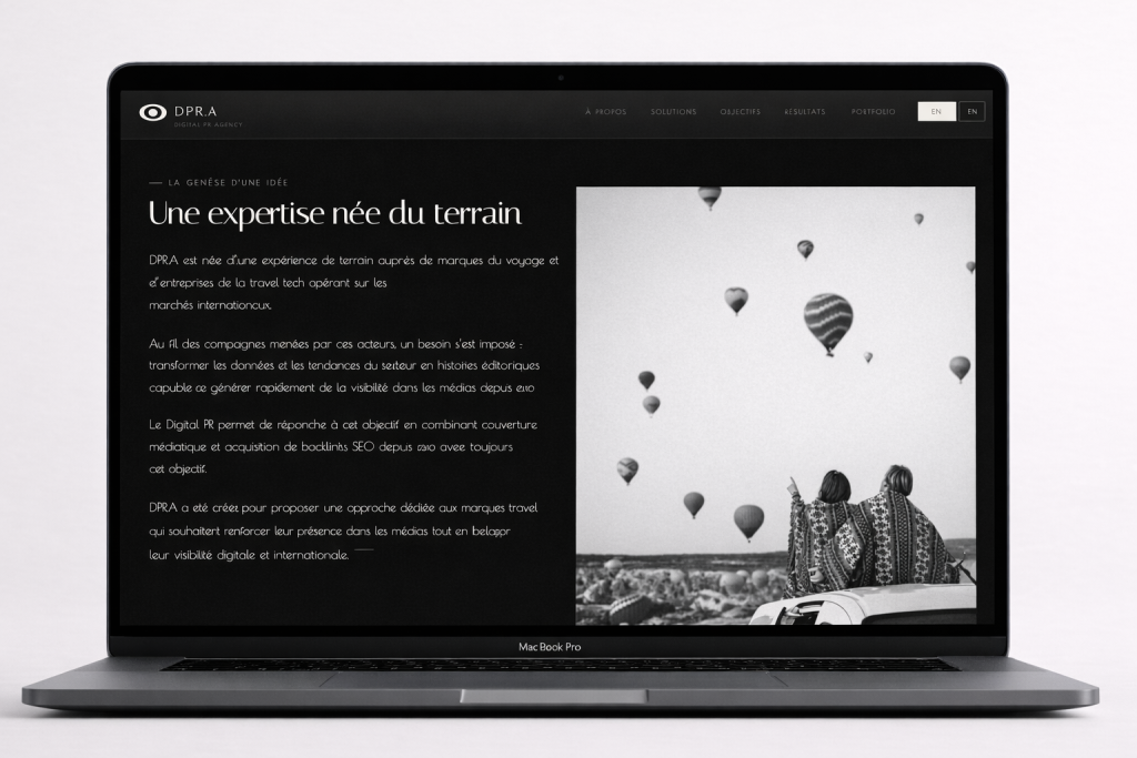 Site vitrine DPR Agency, capture 5