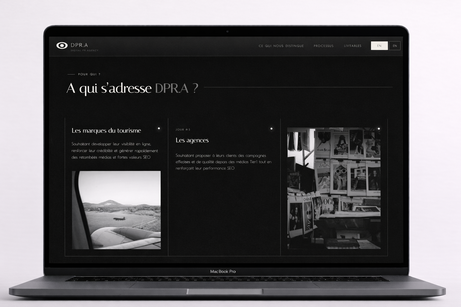 Site vitrine DPR Agency, capture 4