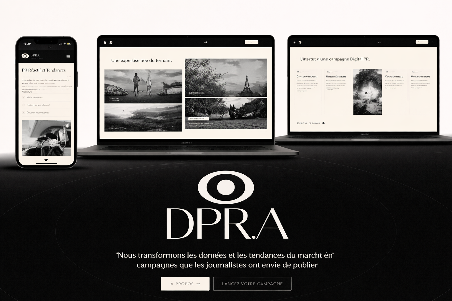 Site vitrine DPR Agency, capture 3