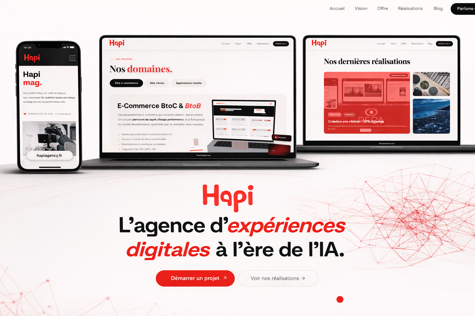 Site vitrine Hapi Agency, capture 3