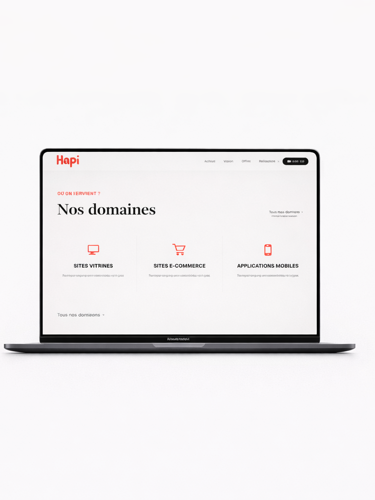 Site vitrine Hapi Agency, capture 5