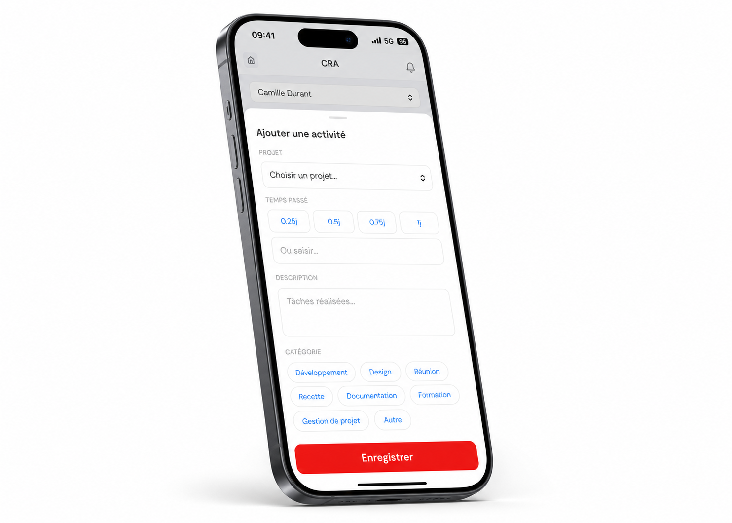 Suivi d'activite mobile